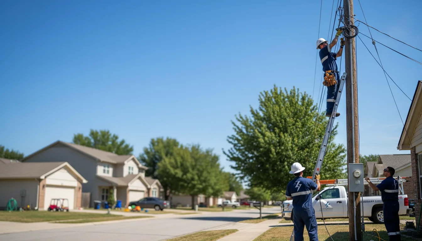 Residential electrician providing installation services in Portage, MI